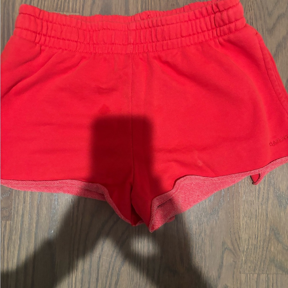 Garage Vibrant Red Tery Shorts